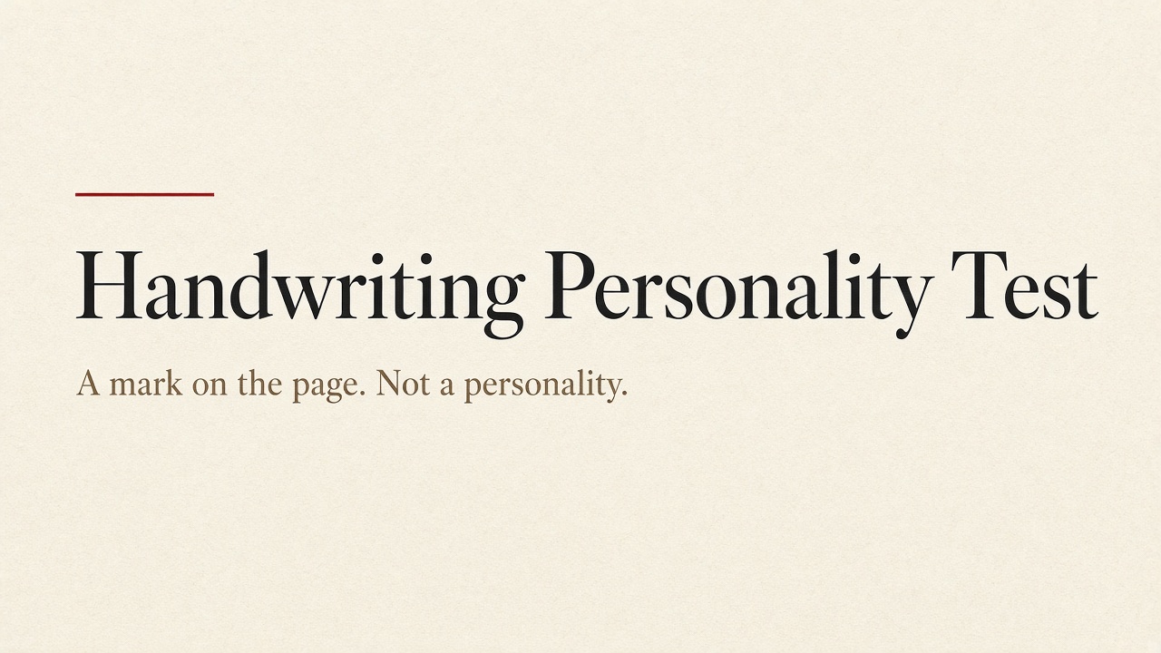 Handwriting Personality Test — og:image declared by handwritingpersonalitytest.online